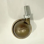 Bronze Shepherd Swivel Ball Wheel Caster 2 Metal Spherical Planet Threaded. Fixed Price $8.00.