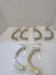 New Brass Half Moon Cabinet Door Pulls Handles Hardware Set Of 6 Gold Finish. Fixed Price $19.99.