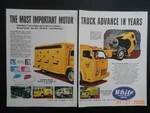 1949 White Motor Company Truck Ad Cleveland Oh Coke Borden's Beer Lift Cab. Fixed Price $13.99.