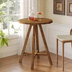 31.5" Round Bar Table, Solid Wood Pub Bistro For Cafe,kitchen,living Room. Fixed Price $165.99.