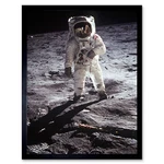 Apollo 11 Astronaut Aldrin Armstrong Moon Landing Art Print Framed 12X16. Fixed Price $34.99.