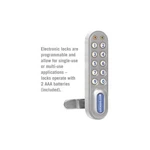 Salsbury 22290SLV Electronic For Designer Wood Locker Door Silver. Fixed Price $96.45.