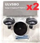 2 X Pk (4 Total) Ikea Ulvsbo Cabinet / Drawer Pull Black 501.387.50 New Sealed. Fixed Price $21.02.