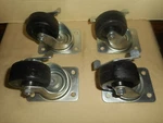 Industrial Swivel Caster Wheels Locking (4) Shepherd 7/8" X 2 3/4" Plates New. Fixed Price $45.00.