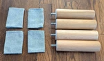 Set 4 Legs For Ikea Morabo Sofa Couch Loveseat Gunnared Light Green W/ Covers. Fixed Price $29.94.