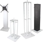 Flex Totem Tv - 3FT 6FT Height Adjustable Stand Incl. Mount, Fold.... Fixed Price $359.99.