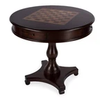 Beaumont Lane Traditional 34"D Round Wood Game Table In Cherry Brown. Fixed Price $1106.00.