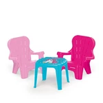 Dolu Unicorn Themed Table And Chairs Set, Plastic Play Desk Furniture(open Box). Fixed Price $43.95.