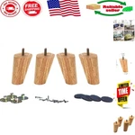 Elegant 4-INCH Rubberwood Replacement Legs For Chair & Sofa Set. Fixed Price $30.59.