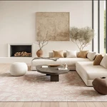 Nourison Home Whimsicle Pink 84 X 116 Area Rug - Easy Clean Non Shedding Bed. Fixed Price $187.20.