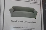 Classic Slipcovers 1-PC Gray Stretch Waffle Loveseat 60IN-72IN. Fixed Price $67.49.