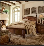 Thomasville Furniture Ernest Hemingway Swahili King Bed. Fixed Price $2899.00.