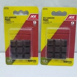 Ace Self Adhesive Pads 9 Pcs. 1/2 " Square #52725 Packs 18 Total. Fixed Price $9.75.