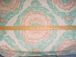 Brunschwig & Fils Kaitag Warp Ikat Print Aqua Copper Linen Upholstery Fabric. Fixed Price $44.20.