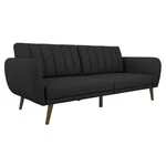 Novogratz Brittany Traditional Fabric Linen Sleeper Sofa Dark Gray. Fixed Price $321.99.
