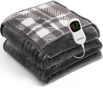 Heated Electric Blanket Full Size 72"X84" Flannel 10 Levels Over-heat Protection. Fixed Price $40.33.