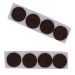 500 Brown 12" Diameter Adhesive Felt Pad Button Disc. Fixed Price $24.94.