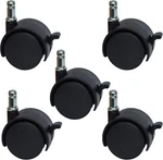 Mysit 2" Replacement Office Chair Or Stool Caster Wheels - With Brake (set 5). Fixed Price $30.52.