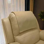 New Recliner Beige Headrest Furniture Protector Slipcover Genuine Leather. Fixed Price $53.55.