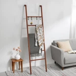 6-TIER Blanket Ladder For Living Room, Rustic Wooden Farmhouse Quilt Lad.... Fixed Price $46.79.