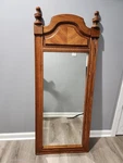 French Provincial Style Wood Wall Tall Mirror By Drexel? Thomasville? Ethan?. Fixed Price $210.00.