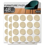 48 Pcs Felt Furniture Pads, Chair Leg Protectors For Hardwood Floors,. Fixed Price $5.98.