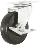 Richelieu America Ltd F25426 Rubber Wheel Swivel Plate Caster, Side Brake, 5-IN.. Fixed Price $40.40.