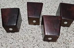 Wood Sofa Square Tapered Pyramid Replacement Furniture Set 4. Fixed Price $12.00.