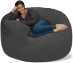 Sofa Sack 5' Memory Foam Bean Bag Chair Gray, (AMZ-5SK-MS03). Fixed Price $163.00.