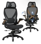Brand New In Box Ergonomic Mesh Office Chair W/ Footrest Library Oak. Fixed Price $300.00.