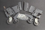 Vintage Sears Craftsman 9-22221 Bench Tool Swivel/ Fixed Caster Set, Usa. Fixed Price $64.99.