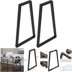 28 Inch Trapezoid Heavy Duty Iron Tube Table Legs Black Set Of. Fixed Price $153.99.