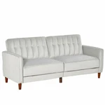 Homcom Convertible Sofa Futon Velvet-touch Tufted Couch Bed Split Back. Fixed Price $389.00.