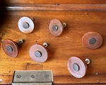 6X Vintage Art Deco 1930S Bakelite Drawer Pulls Apricot +screws Retro Hardware. Fixed Price $140.00.