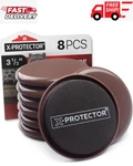 Furniture Sliders For Carpet X-protector 8 Pcs Best Heavy Moving Pads 3 1/2". Fixed Price $17.99.