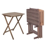 Mainstays Xl Oversized Folding Tray Table Set With Storage RACK.4-PACK,ALL Color. Fixed Price $56.99.