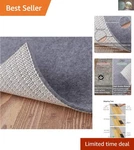 Elegant 10' X 14' Non-slip Felt + Rubber Rug Pad Cushioning & Protection. Fixed Price $179.99.