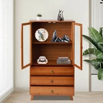 Bamboo Kitchen Buffet Hutch Storage Cupboard Cabinet Server Sideboard W/ Drawer. Fixed Price $154.65.