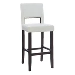 Linon Vega 30.5" White Faux Leather Upholstery Wood Bar Stool Dark Espresso. Fixed Price $138.99.