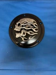 Matte Black Flaming Skull Derby Cover 99-18 Big Twin (NOT16-18 Dresser) E39. Fixed Price $45.99.