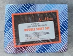 Vtg Abstract 1980'S Full Double Bed Color Splash Sheet Pillowcase Set Freeuship. Fixed Price $64.95.
