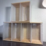 Vtg 2 Piece Wood & Plastic Cd/dvd Blue Ray Media Storage Tower 90 Disc Capacity. Fixed Price $29.99.