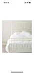 Ikea Leirvik Full Size White Bed Frame. Fixed Price $100.00.