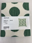 Ikea Asatilda Cushion Cover Natural Dark Green Dotted 20X20 704.565.48 New. Fixed Price $12.86.