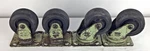 4.5" Vintage Noelting 9700-4 Faultless Wheel Casters 2 Swivel Industrial Large. Fixed Price $63.48.