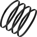 Bememo 4 Pieces Thick Non-slip Elastic Sport Count (pack Of 1), Black. Fixed Price $10.24.