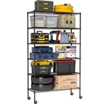 Storage Shelves 6 Tier Metal 2100LB Capacity Adjustable Black Garage Bestoffice. Fixed Price $154.99.