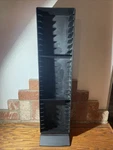 Vintage Laserline 25 Vhs Tape Tower Storage Rack Black Plastic Video Movie. Fixed Price $40.00.