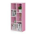 Bookshelf Cube Open Shelves 9.4 X 19.5 41.741.7 White Pink Furinno Luder. Fixed Price $59.99.
