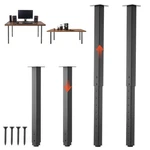 Adjustable Legs, 24-40 In Square Steel Furniture 1200 Lbs Max Load H. Fixed Price $51.44.
